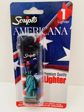 Scripto Americana Premium Quality Lighter *Statue of Liberty Design*