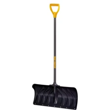 Snow Shovel Strong Poly D-Grip Steel Handle 38.3 in. Plastic Sturdy Poly Blade