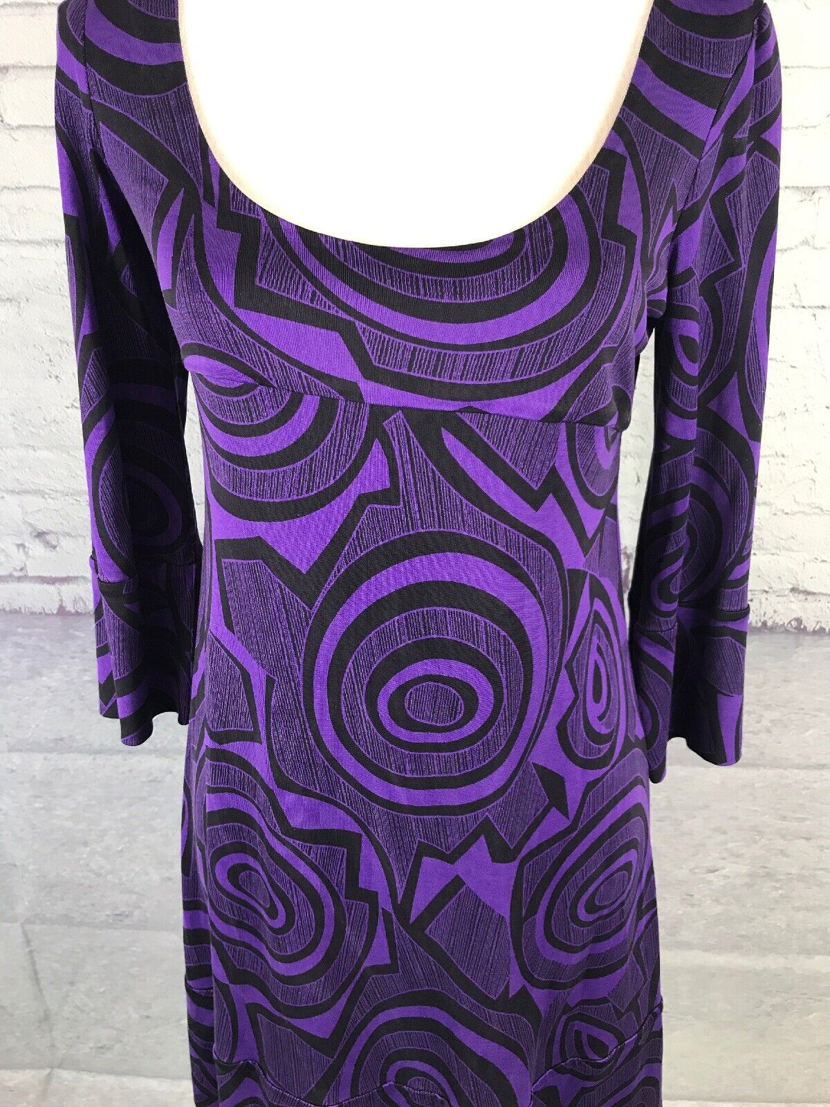 DVF Diane von Furstenberg 6 Purple Black Retro Sw… - image 2