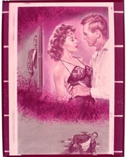 Naked Alibi 1954 Susan Hayward Sterling Hayden poster art Original Transparency