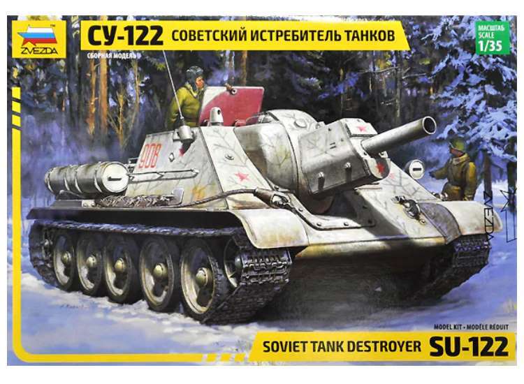 Zvezda 1/35 3691 Su-122 Soviet Tank Destroyer