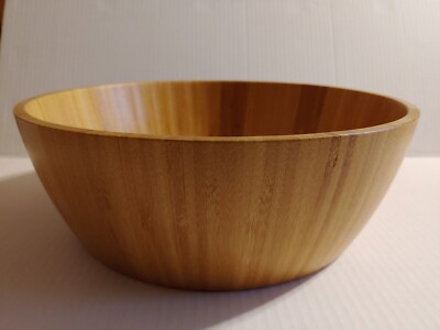 Lipper International Bamboo Serving Bowls Salad Servers Salad Bowl