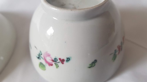 CHARMING ENGLISH NEWHALL TYPE TEA BOWL & SAUCER BOWL CIRCA 1800s - Picture 7 of 8