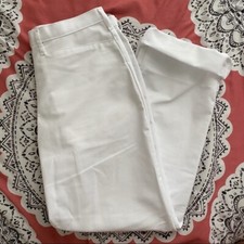 Women  s White Trouser Pants Size 2 Regular