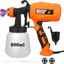 Electric Spray Gun 900ML Airless HVLP Paint Sprayer Handheld DIY High Pressure
