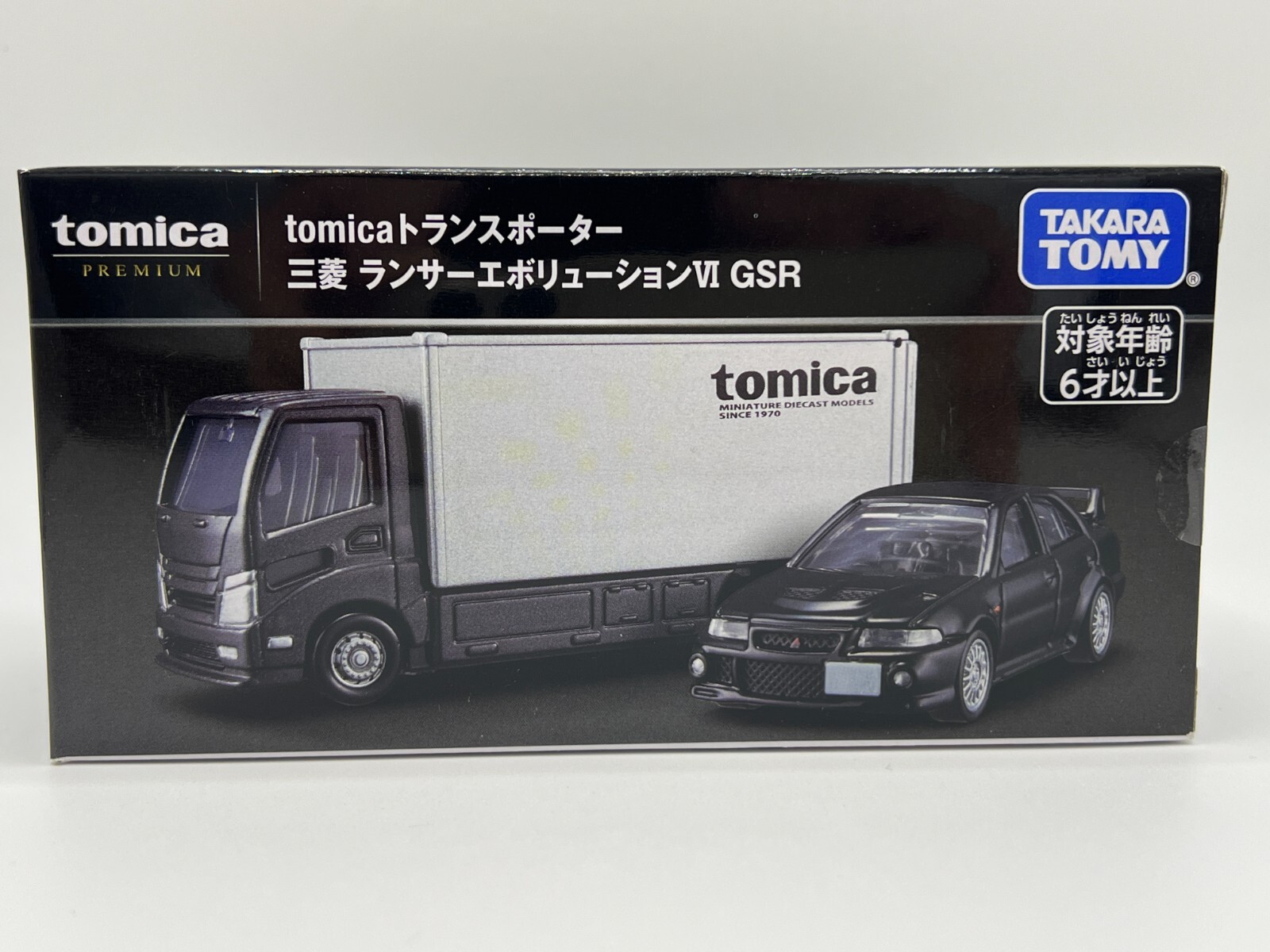 UK - Tomica Premium Transporter Mitsubishi Lancer Evolution VI GSR (TakaraTomy)