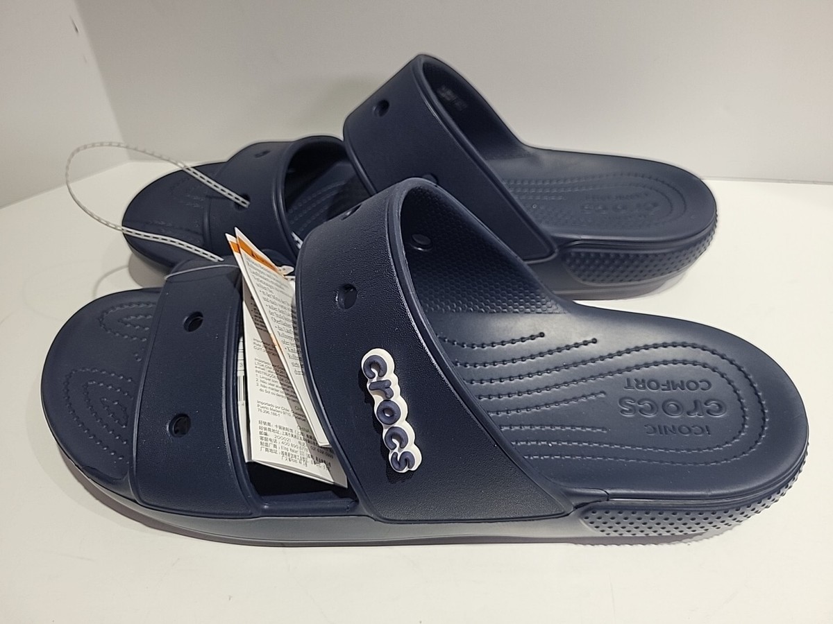 Crocs Classic Sandal Navy Lightweight Unisex Relaxed Fit Men's
