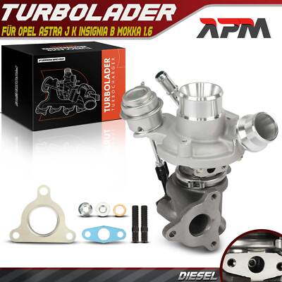 Turbolader Nur mit Öl Kühlung für Opel Astra J K P10 B16 Insignia B Z18 Mokka