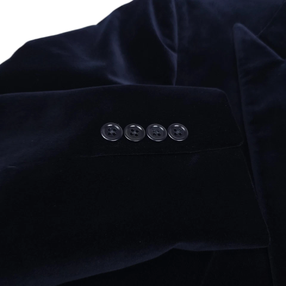 $798 Polo Ralph Lauren Azul Marino Fairbanks Terciopelo Chaqueta Formal Para Hombres Talla 38R Foto 3 de 4