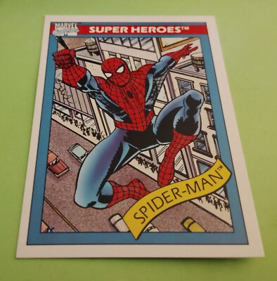 1990 Spider-Man Impel Marvel Universe Comics Super Heroes ROOKIE Card #29