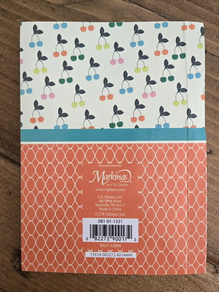 Markings by C.R. Gibson Journal with Writing Pen 160 Lined Pages Cherry Theme - Image 3 of 4