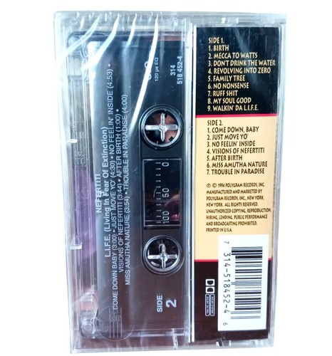 NEFERTITI - L.I.F.E. Cassette Tape 1994 Polygram NEW Sealed - Picture 2 of 3