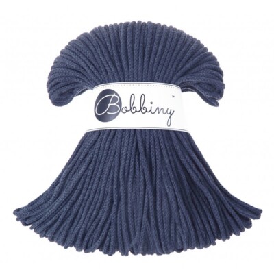 Bobbiny Braided Cotton Cord - Jeans | 3mm 100m/108yds