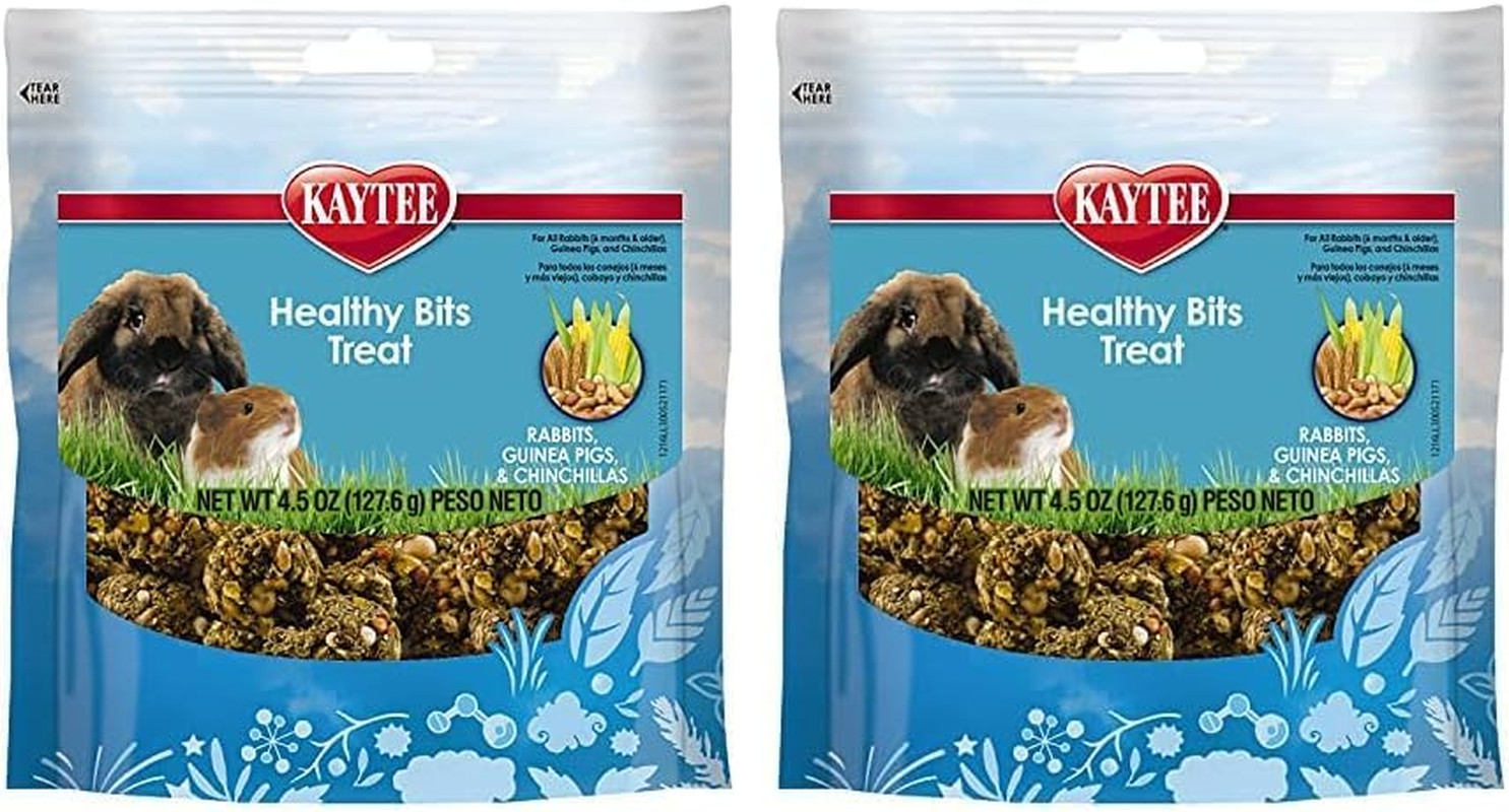 Kaytee Healthy Bits Treat Rabbit and Guinea Pig 4.5 Oz (Pack of 2)