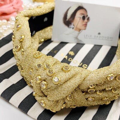 Lele Sadoughi X J.Crew knot headband with gold-Plated  display picture 3