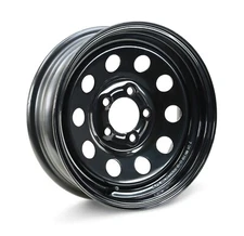 LIBRA 15 x 5 Trailer Wheel 5 Lug on 4.5" Bolt Pattern Black Mod -17007