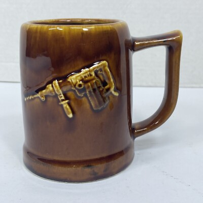 SKIL TOOLS POWER DRILL Advertising BEER MUG/CUP 4.5  BROWN