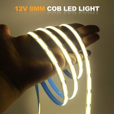 12V COB LED Strip Light Flexible Tape Lights Home Lighting White 5m 480LEDs/m