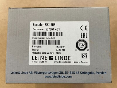 Leine Linde encoder RSI 503 Part no: 507664-01 - Output: 1024 ppr