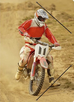 Zeichenmappe für DIN A4 RNK Motiv Motocross Eckspannmappe Sammelmappe Karton 