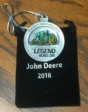 SHINY NEW -- 2018 John Deere Pewter Christmas Ornament -- 23 In This Series