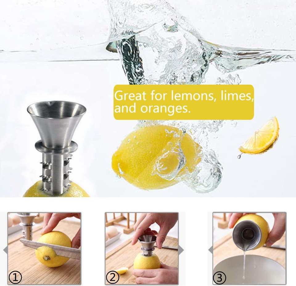 Best Utensils Stainless Steel Manual Lemon Juicer Squeezer Reamer 18/8
