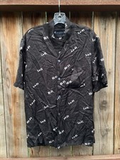 AllSaints Button up "HI-FI". Black. Short sleeve. Mens Size S. Relaxed Fit.