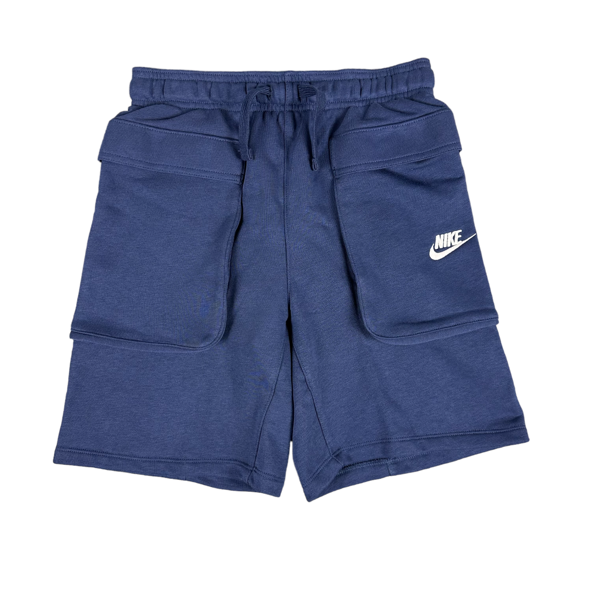 Nike Big Kids Boy's Club Fleece Cargo Shorts DM8049-410 Navy Blue