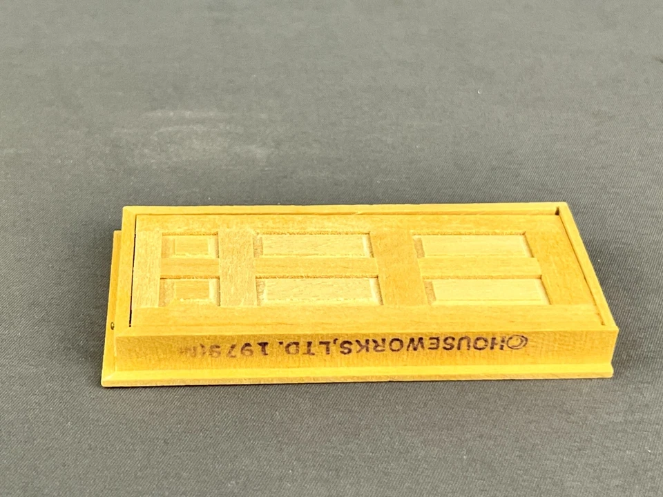 New HALF SCALE DOOR 6 PANEL 1:24 Dollhouse wooden #H6007 miniature Houseworks - Image 3 of 4