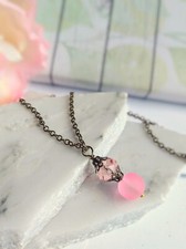 Handcrafted Sea Glass Necklace, Antique, Gift For Her, Beach Jewelry