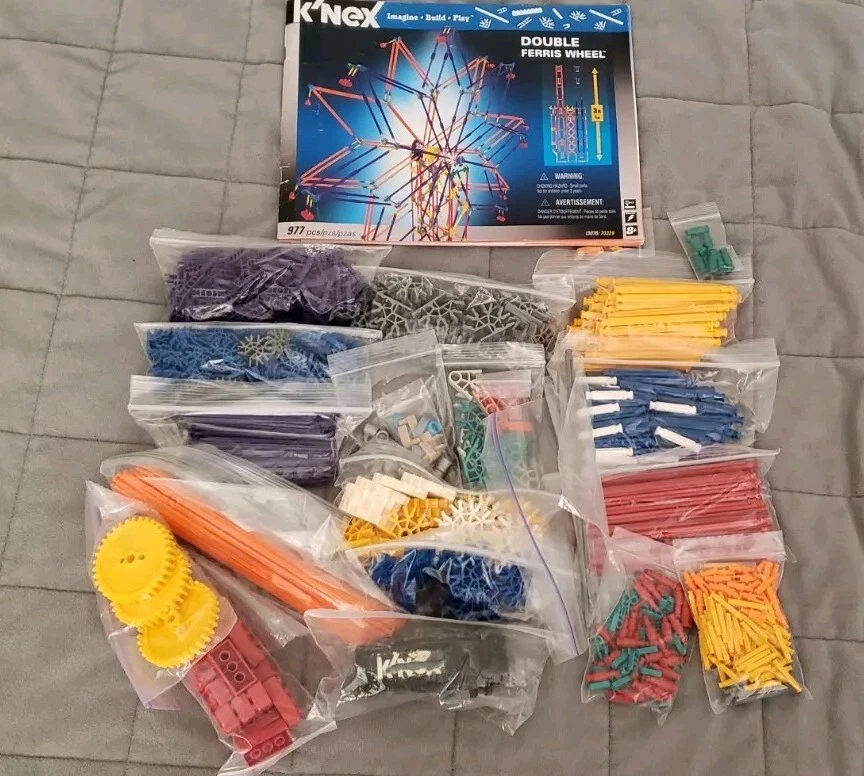 KNEX Double Ferris Wheel 977 Pcs Set Vintage Gifts Toys - Image 3 of 4