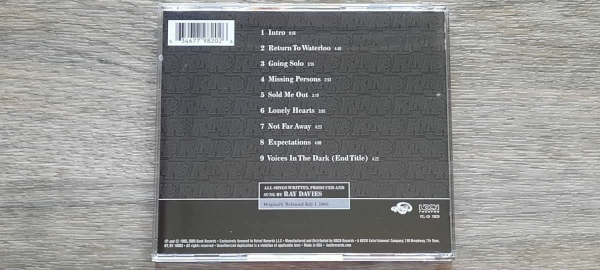Ray Davies (The Kinks) Return to Waterloo (CD, Soundtrack, 1985 