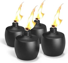 4-Pack Citronella Tabletop Torches, MQKIWAO 21 oz Table Top Torches for Outdoor.