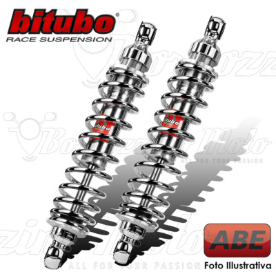BITUBO REAR SHOCK ABSORBERS WME03 CHROME EDITION MOTO GUZZI BREVA V750 2004