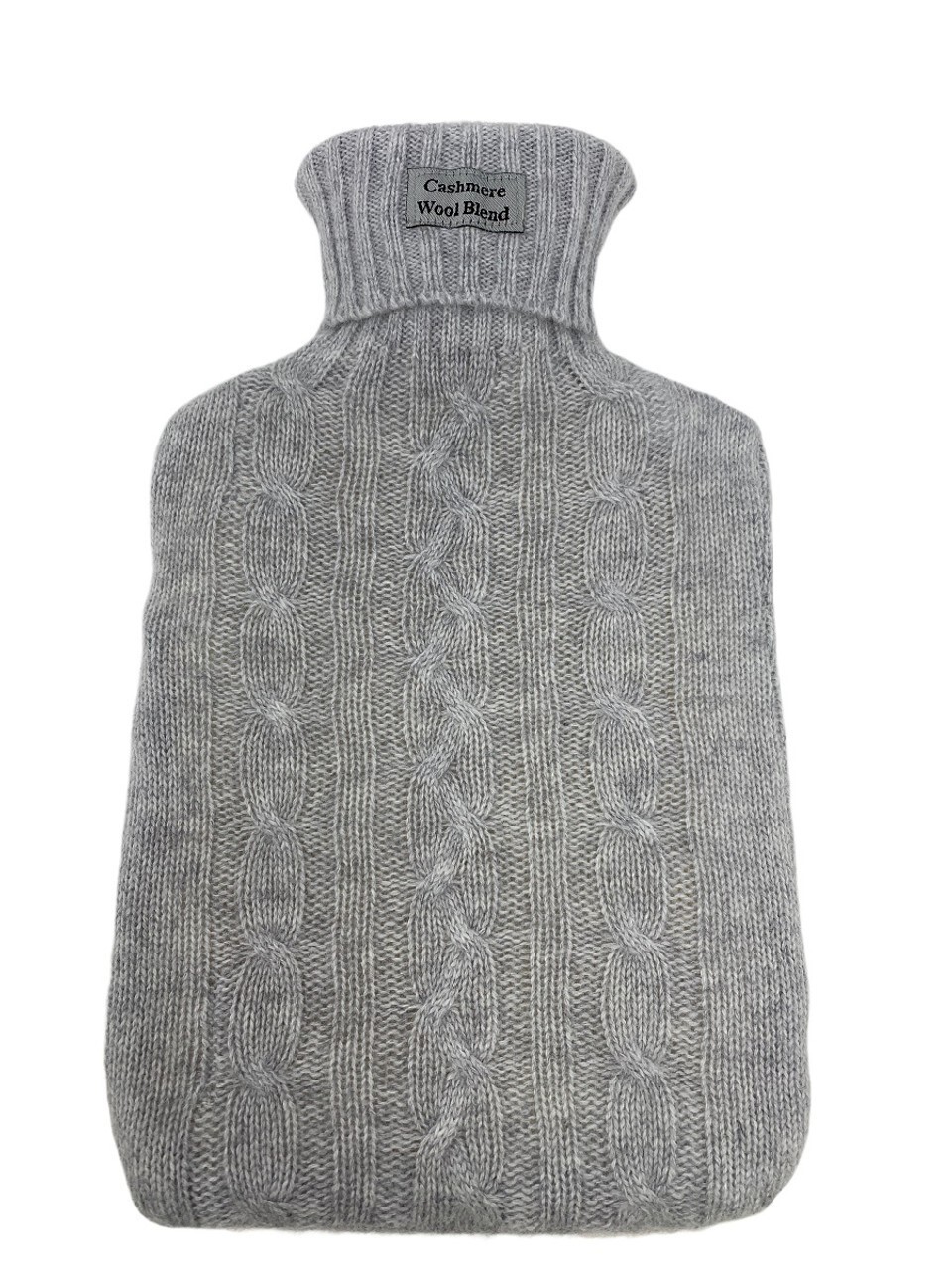 Vagabond Grey Cashmere Blend Cable Knit 2L Hot Water Bottle (Gift Boxed)