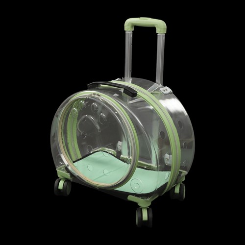 Fully Breathable Hard cat Carrier with Rolling Wheels for Dogs, Cats, & Bunnies - Picture 22 of 24
