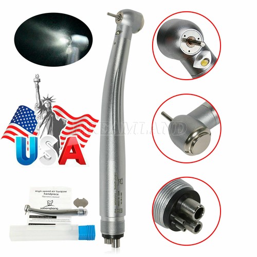 Dental High/Low Speed Handpiece Contra Air Motor /E-generator LED Turbine 4 Hole - Picture 20 of 25