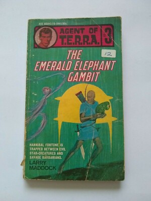 Agent Of Terra #3 Emerald Elephant Gambit Larry Maddock Vintage Sci Fi Ace 1967