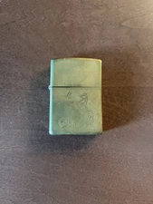 VINTAGE 1998 SAM COLT FIREARMS GUNS HORSE SOLID BRASS ZIPPO LIGHTER RARE