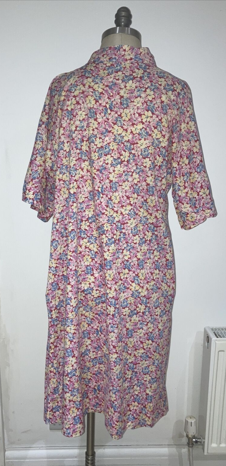 1940s Nightgown/Negligee/Housecoat, Floral Print 5