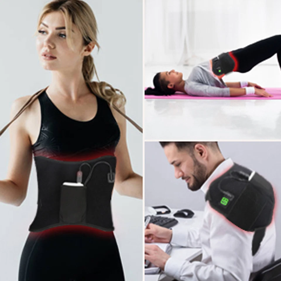 Infrared LED Mat Device Red Light Therapy Pad Belt Body Back Muscle Pain Relief - Image 3 of 4