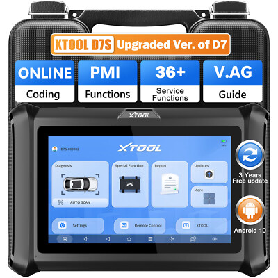 XTOOL D7S 2.0 OBD2 Scanner Bidirectional Tool V.AG Guide Key Coding FCA AutoAuth