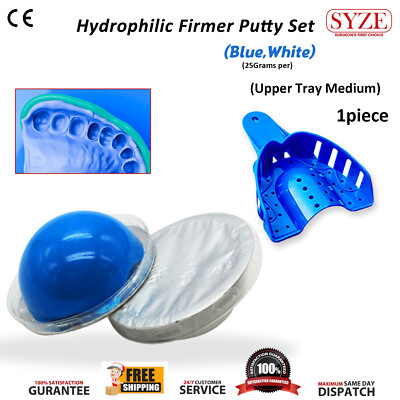 Kit D'empreinte Dentaire En Silicone Hydrophile (putty) - Ferme Rapide, Pour Prothèses/retainers (Neuf)