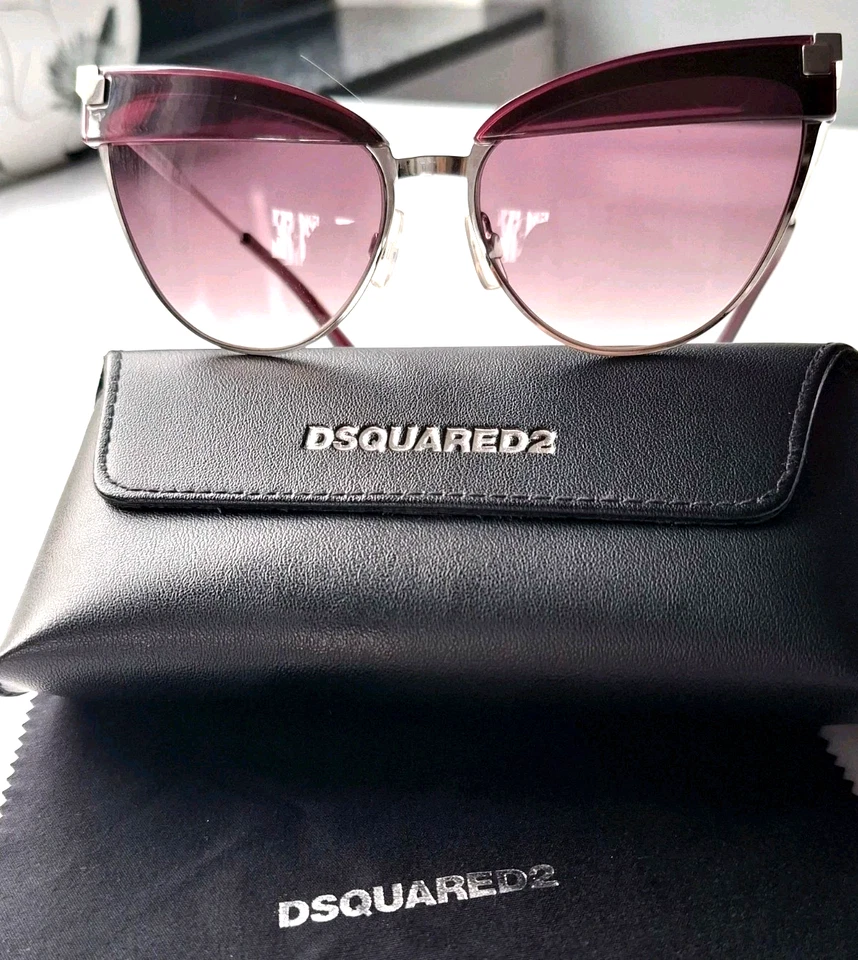 Dsquared 2 Damen Luxus Sonnenbrille mit Brillenetui &Putztuch w.Neu - Bild 1 von 4