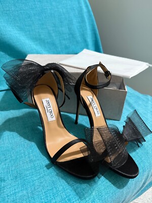 schuhe jimmy choo eveline schwarz 39 EU fast neu mit Karton und Staubschutz