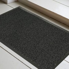 LARGE BARRIER DOOR MAT HEAVY DUTY NON SLIP RUBBER BACK KITCHEN HALLWAY FLOOR RUG
