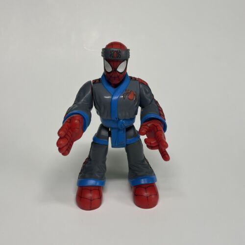 Modellino vintage Mattel Fisher Price Rescue Heroes Karate Chop Spider Man - Foto 1 di 11