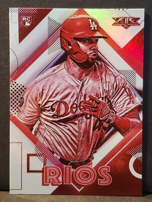 2020 Topps Fire Red Blaze Parallel #167 Edwin Rios Los Angeles Dodgers Rookie