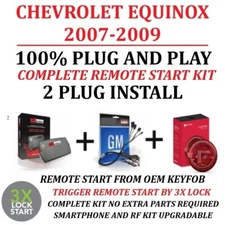 Remote Start Kit for CHEVROLET EQUINOX 2007-2009 Plug and Play 3X Lock