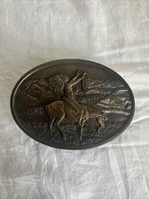 Bergamot 1977 Belt Buckle Brass Belt Buckle Chief Joseph Native American USA
